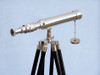 Handcrafted Standing Chrome Harbor Master Telescope 30" from Hampton Creations Handcrafted Standing Chrome Harbor Master Telescope 30" from Hampton Creations