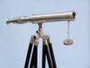 Handcrafted Standing Chrome Harbor Master Telescope 30" from Hampton Creations Handcrafted Standing Chrome Harbor Master Telescope 30" from Hampton Creations