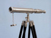 Handcrafted Standing Chrome Harbor Master Telescope 30" from Hampton Creations Handcrafted Standing Chrome Harbor Master Telescope 30" from Hampton Creations