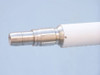 Handcrafted Floor Standing Brushed Nickel With White Leather Anchormaster Telescope 65" from Hampton Creations Handcrafted Floor Standing Brushed Nickel With White Leather Anchormaster Telescope 65" from Hampton Creations