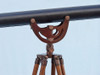 Handcrafted Floor Standing Antique Copper With Leather Anchormaster Telescope 65" from Hampton Creations Handcrafted Floor Standing Antique Copper With Leather Anchormaster Telescope 65" from Hampton Creations