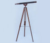 Handcrafted Floor Standing Antique Copper With Leather Anchormaster Telescope 65" from Hampton Creations Handcrafted Floor Standing Antique Copper With Leather Anchormaster Telescope 65" from Hampton Creations
