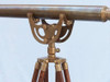 Handcrafted Floor Standing Antique Brass Anchormaster Telescope 65" from Hampton Creations Handcrafted Floor Standing Antique Brass Anchormaster Telescope 65" from Hampton Creations