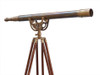 Handcrafted Floor Standing Antique Brass Anchormaster Telescope 65" from Hampton Creations Handcrafted Floor Standing Antique Brass Anchormaster Telescope 65" from Hampton Creations