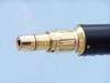Handcrafted Floor Standing Brass/Leather Anchormaster Telescope 65" from Hampton Creations Handcrafted Floor Standing Brass/Leather Anchormaster Telescope 65" from Hampton Creations