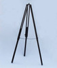 Handcrafted Floor Standing Oil-Rubbed Bronzed-White Leather with Black Stand Anchormaster Telescope 65" from Hampton Creations Handcrafted Floor Standing Oil-Rubbed Bronzed-White Leather with Black Stand Anchormaster Telescope 65" from Hampton Creations