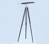 Handcrafted Floor Standing Chrome/Leather Anchormaster Telescope 65" from Hampton Creations Handcrafted Floor Standing Chrome/Leather Anchormaster Telescope 65" from Hampton Creations