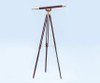 Handcrafted Floor Standing Brass/Wood Anchormaster Telescope 65" from Hampton Creations Handcrafted Floor Standing Brass/Wood Anchormaster Telescope 65" from Hampton Creations