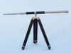 Handcrafted Admirals Floor Standing Chrome with Leather Telescope 60" from Hampton Creations Handcrafted Admirals Floor Standing Chrome with Leather Telescope 60" from Hampton Creations