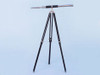 Handcrafted Admirals Floor Standing Chrome with Leather Telescope 60" from Hampton Creations Handcrafted Admirals Floor Standing Chrome with Leather Telescope 60" from Hampton Creations