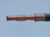 Handcrafted Admirals Floor Standing Antique Copper with Leather Telescope 60" from Hampton Creations Handcrafted Admirals Floor Standing Antique Copper with Leather Telescope 60" from Hampton Creations