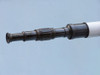 Handcrafted Admirals Floor Standing Oil Rubbed Bronze with White Leather Telescope 60" from Hampton Creations Handcrafted Admirals Floor Standing Oil Rubbed Bronze with White Leather Telescope 60" from Hampton Creations
