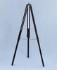 Handcrafted Admirals Floor Standing Oil Rubbed Bronze-White Leather with Black Stand Telescope 60" from Hampton Creations Handcrafted Admirals Floor Standing Oil Rubbed Bronze-White Leather with Black Stand Telescope 60" from Hampton Creations