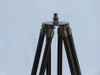 Handcrafted Admirals Floor Standing Oil Rubbed Bronze-White Leather with Black Stand Telescope 60" from Hampton Creations Handcrafted Admirals Floor Standing Oil Rubbed Bronze-White Leather with Black Stand Telescope 60" from Hampton Creations