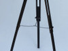 Handcrafted Admirals Floor Standing Oil Rubbed Bronze-White Leather with Black Stand Telescope 60" from Hampton Creations Handcrafted Admirals Floor Standing Oil Rubbed Bronze-White Leather with Black Stand Telescope 60" from Hampton Creations