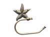 Handcrafted Antique Brass Starfish Hand Towel Holder 10" from Hampton Creations Handcrafted Antique Brass Starfish Hand Towel Holder 10" from Hampton Creations