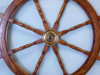 Handcrafted Deluxe Class Wood and Brass Decorative Ship Wheel 48" from Hampton Creations