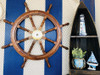 Handcrafted Deluxe Class Wood and Brass Decorative Ship Wheel 36" from Hampton Creations