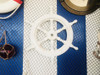 Handcrafted Classic Wooden Whitewashed Decorative Ship Steering Wheel 18" from Hampton Creations Handcrafted Classic Wooden Whitewashed Decorative Ship Steering Wheel 18" from Hampton Creations