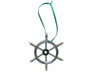 Handcrafted Chrome Ship Wheel Christmas Ornament 6" from Hampton Creations Handcrafted Chrome Ship Wheel Christmas Ornament 6" from Hampton Creations