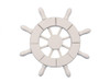 Handcrafted White Decorative Ship Wheel 6" from Hampton Creations Handcrafted White Decorative Ship Wheel 6" from Hampton Creations