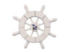 Handcrafted White Decorative Ship Wheel With Seagull 6" from Hampton Creations