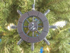 Handcrafted Dark Blue Decorative Ship Wheel With Anchor Christmas Tree Ornament 6" from Hampton Creations Handcrafted Dark Blue Decorative Ship Wheel With Anchor Christmas Tree Ornament 6" from Hampton Creations