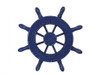 Handcrafted Rustic Dark Blue Decorative Ship Wheel 6" from Hampton Creations
