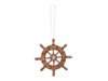 Handcrafted Rustic Wood Finish Decorative Ship Wheel With Starfish Christmas Tree Ornament 6" from Hampton Creations Handcrafted Rustic Wood Finish Decorative Ship Wheel With Starfish Christmas Tree Ornament 6" from Hampton Creations