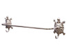 Handcrafted Chrome Turtle Bath Towel Holder 28" from Hampton Creations