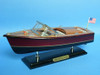 Handcrafted Wooden Chris Craft Triple Cockpit Model Speedboat 14" from Hampton Creations