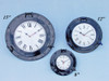 Handcrafted Brass Deluxe Class Porthole Clock 12" - Dark Blue from Hampton Creations