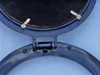 Handcrafted Brass Deluxe Class Porthole Clock 12" - Dark Blue from Hampton Creations