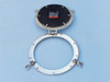 Handcrafted Chrome Decorative Ship Porthole Clock 12" from Hampton Creations Handcrafted Chrome Decorative Ship Porthole Clock 12" from Hampton Creations