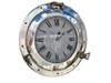Handcrafted Chrome Decorative Ship Porthole Clock 12" from Hampton Creations Handcrafted Chrome Decorative Ship Porthole Clock 12" from Hampton Creations