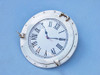 Handcrafted Brushed Nickel Deluxe Class Porthole Clock 17" from Hampton Creations