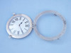 Handcrafted Brushed Nickel Deluxe Class Porthole Clock 17" from Hampton Creations
