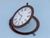 Handcrafted Antique Copper Decorative Ship Porthole Clock 24" from Hampton Creations