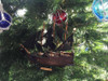 Handcrafted Wooden Calico Jacks The William Model Pirate Ship Christmas Tree Ornament from Hampton Creations
