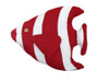 Handcrafted Red Tropical Fish Pillow 18" from Hampton Creations