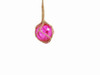 Handcrafted Pink Japanese Glass Ball Fishing Float With Brown Netting Decoration 3" from Hampton Creations Handcrafted Pink Japanese Glass Ball Fishing Float With Brown Netting Decoration 3" from Hampton Creations