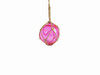 Handcrafted Pink Japanese Glass Ball Fishing Float With Brown Netting Decoration 4" from Hampton Creations Handcrafted Pink Japanese Glass Ball Fishing Float With Brown Netting Decoration 4" from Hampton Creations