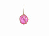 Handcrafted Pink Japanese Glass Ball Fishing Float With Brown Netting Decoration 4" from Hampton Creations Handcrafted Pink Japanese Glass Ball Fishing Float With Brown Netting Decoration 4" from Hampton Creations