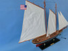 Handcrafted Wooden America Model Sailboat Decoration 35" from Hampton Creations