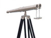 Handcrafted Floor Standing Admiral's Brushed Nickel Binoculars 62" from Hampton Creations Handcrafted Floor Standing Admiral's Brushed Nickel Binoculars 62" from Hampton Creations