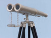 Handcrafted Floor Standing Admiral's Brushed Nickel Binoculars 62" from Hampton Creations Handcrafted Floor Standing Admiral's Brushed Nickel Binoculars 62" from Hampton Creations