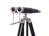 Handcrafted Floor Standing Admiral's Brushed Nickel with Leather Binoculars 62" from Hampton Creations Handcrafted Floor Standing Admiral's Brushed Nickel with Leather Binoculars 62" from Hampton Creations