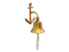 Handcrafted Brass Plated Hanging Anchor Bell 8" from Hampton Creations