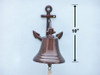 Handcrafted Antique Copper Hanging Anchor Bell 10" from Hampton Creations Handcrafted Antique Copper Hanging Anchor Bell 10" from Hampton Creations