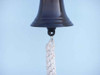 Handcrafted Bronze Hanging Ship's Bell 6" from Hampton Creations